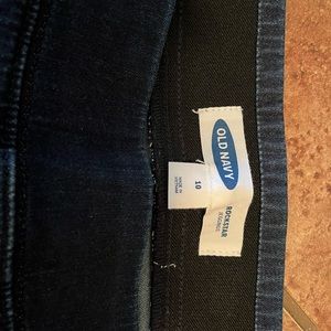 Old Navy dark wash pull on jeans